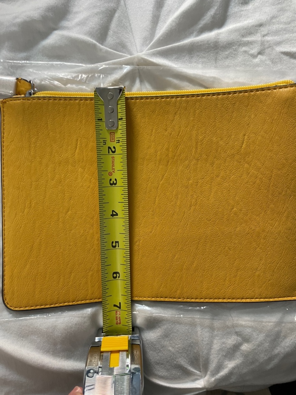 New Calvin Klein Mustard Yellow Wristlet Clutch - Picture 8 of 8